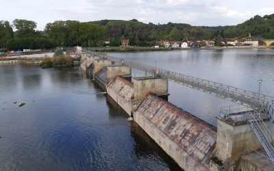 Chantier barrage Mauzac